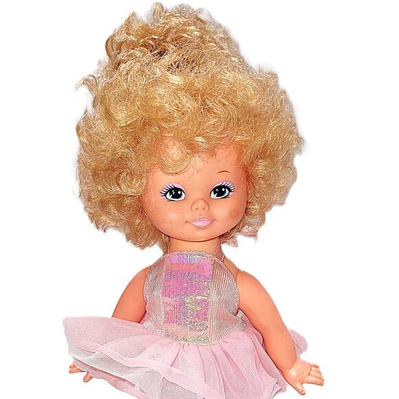 10" Vintage 1990's Pretty in Pink Wind Up Dancing Ballerina Doll By Mattel Works - Picture 6 of 6